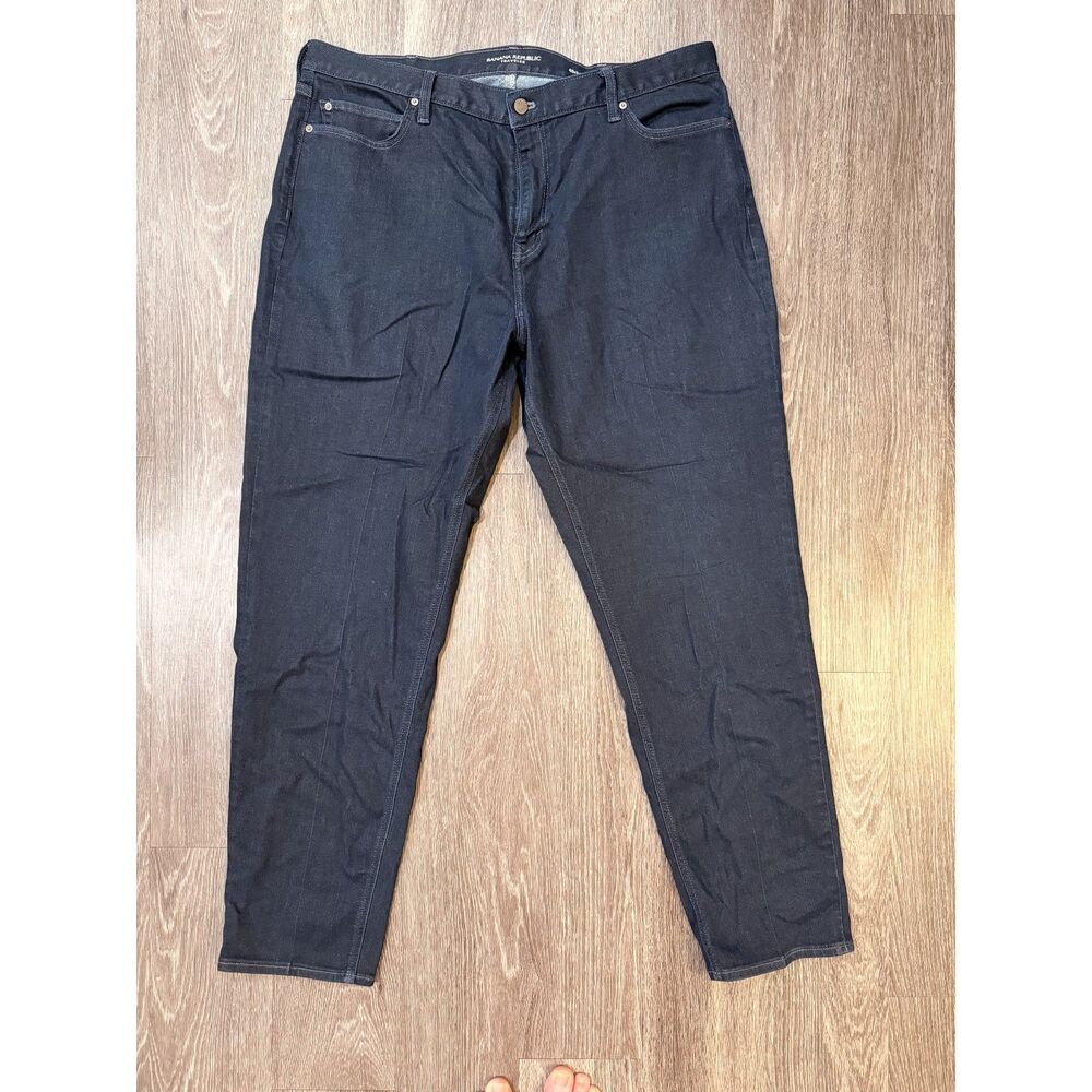 Banana Republic Traveler Jeans Men’s 40x34 Athletic Fit Dark Wash Stretch
